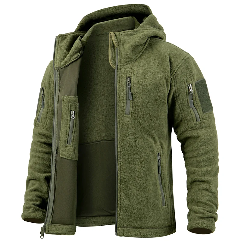 Outdoor Hunting Hoodie - Jaqueta de Fleece Masculina para Caça,