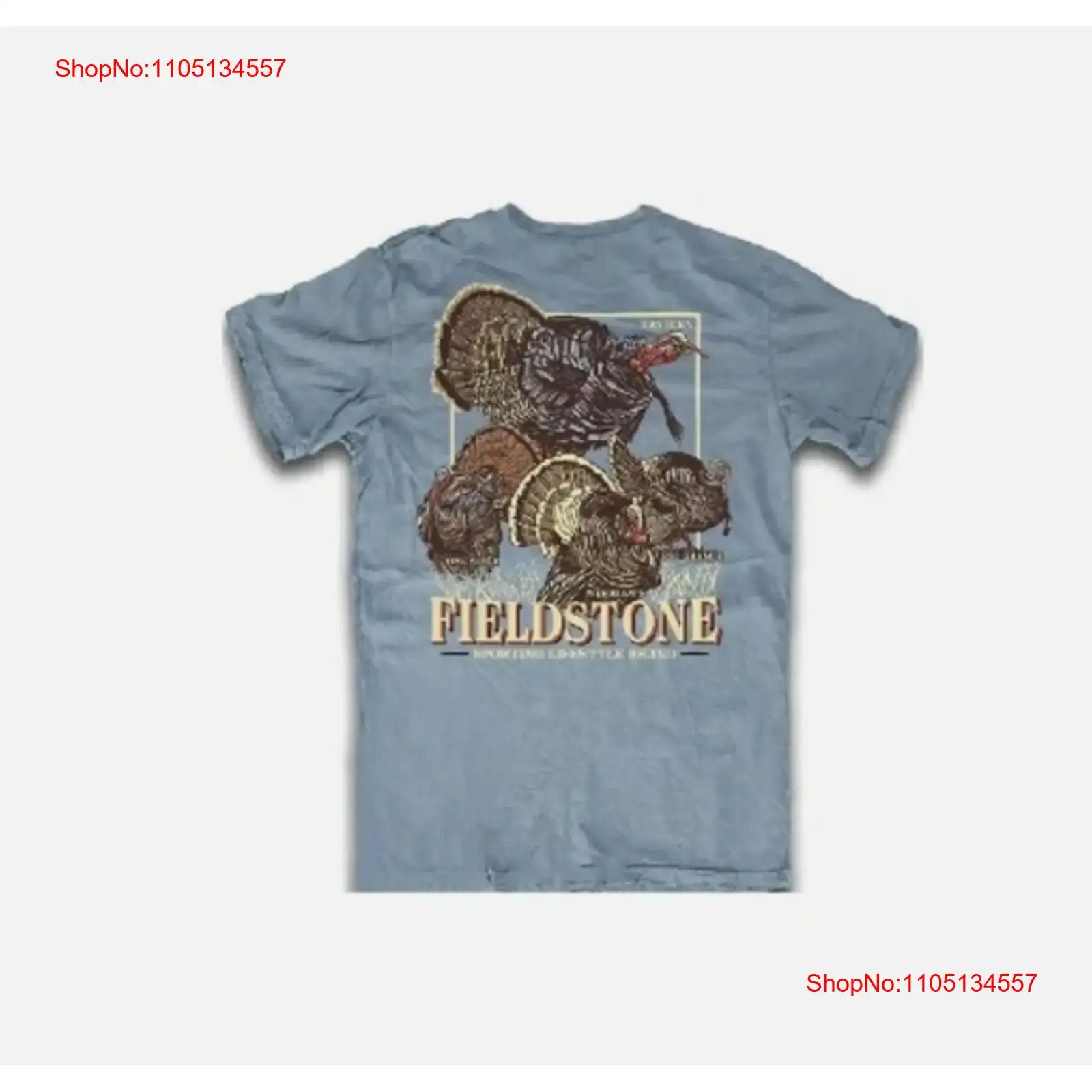 Wildman Hunting & Outdoor Robertson - Fieldstone turquia caça t camisa grand