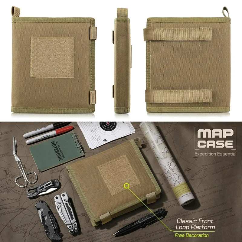 Outdoor Hunting Maps - Estojo Oxford MapHolder Dobrável para Utensílios,