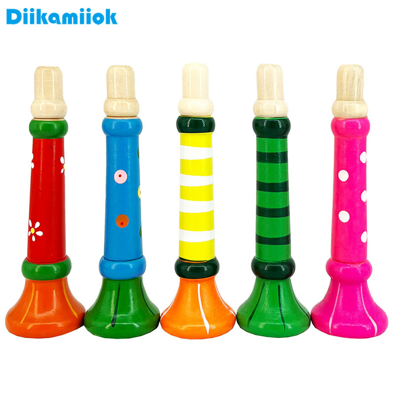 Game Call Whistle - Trompete de madeira crianças brinquedo chifre