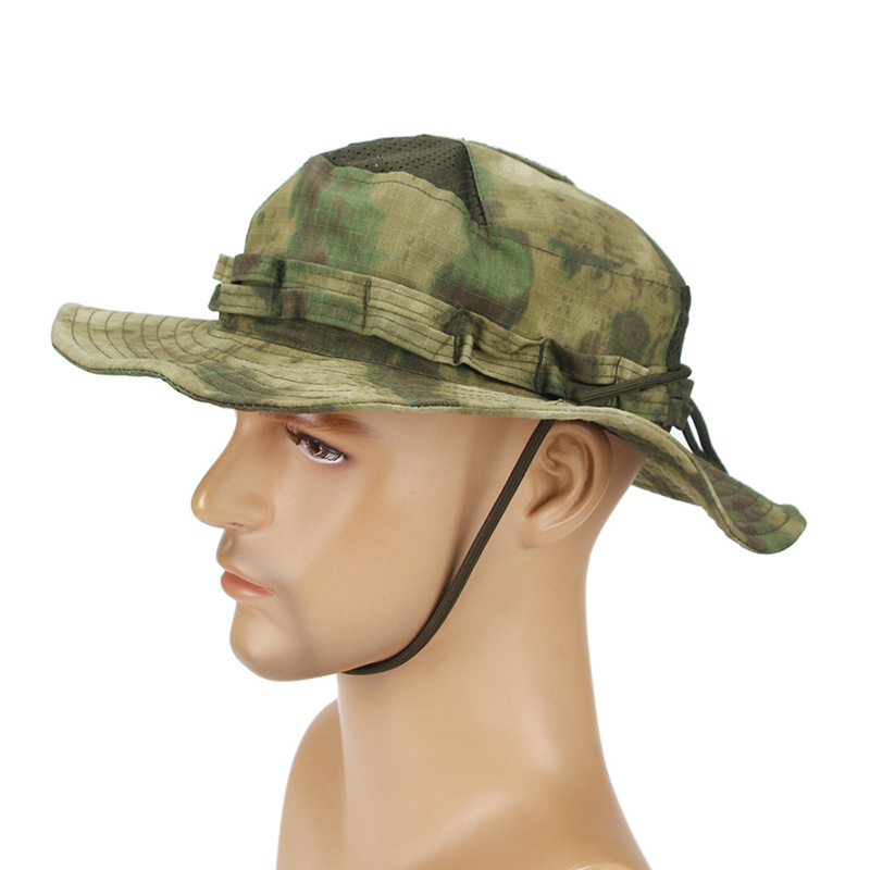 Mens Outdoor Hunting Hats - Fg atacs camuflagem boonie chapéu caminhadas