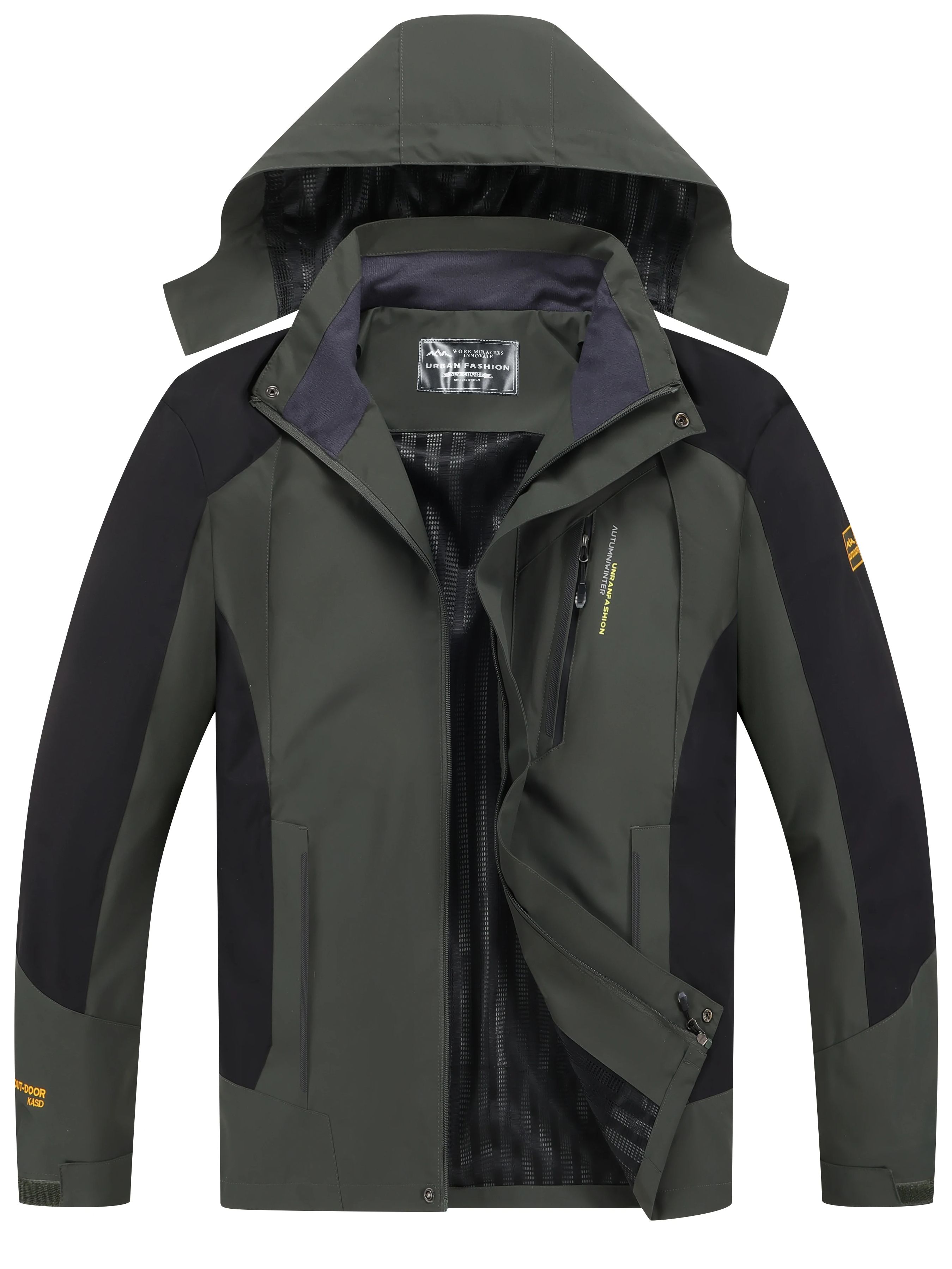 Mens Outdoor Hunting Hats - Jaqueta de caminhada impermeável masculina tamanho