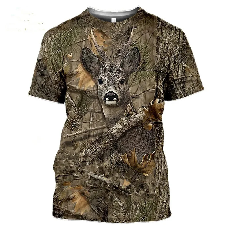 Wildman Hunting & Outdoor Robertson - Camiseta 3D Camuflada de Caça de