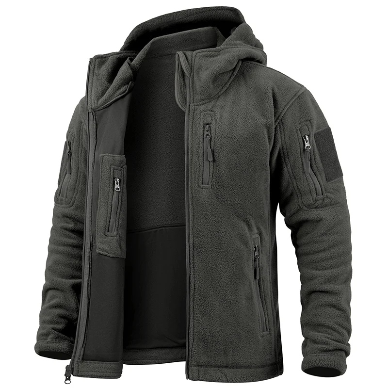 Jaqueta de Fleece Masculina pa - Outdoor Hunting Hoodie avaliação e preço