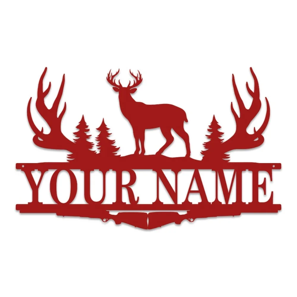 Buck antler split monograma si - Outdoor Hunting Names avaliação e preço