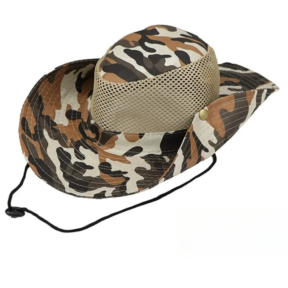 Camuflagem malha balde chapéus - Mens Outdoor Hunting Hats avaliação e preço