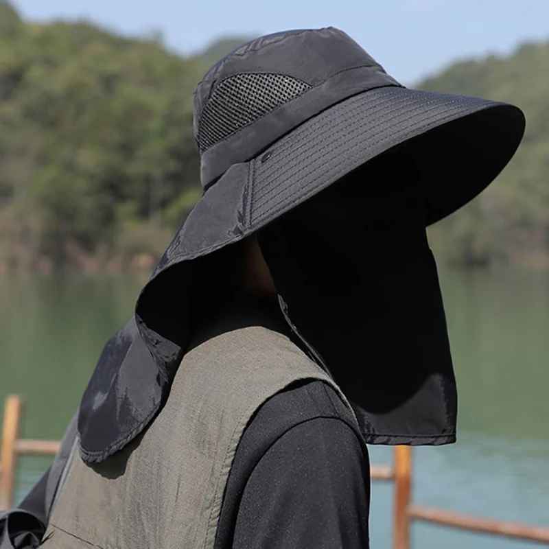 Chapéus de sol de verão com pr - Mens Outdoor Hunting Hats avaliação e preço
