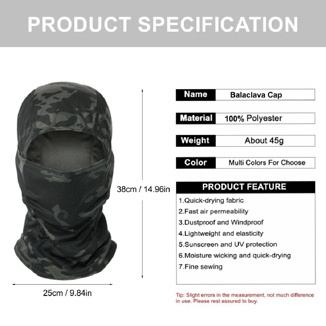 Balaclava de Camuflagem para C - Mens Outdoor Hunting Hats avaliação e preço