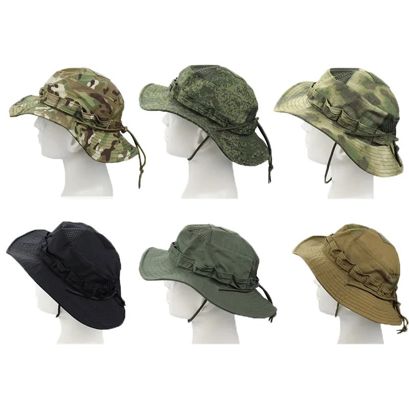 Fg atacs camuflagem boonie cha - Mens Outdoor Hunting Hats avaliação e preço