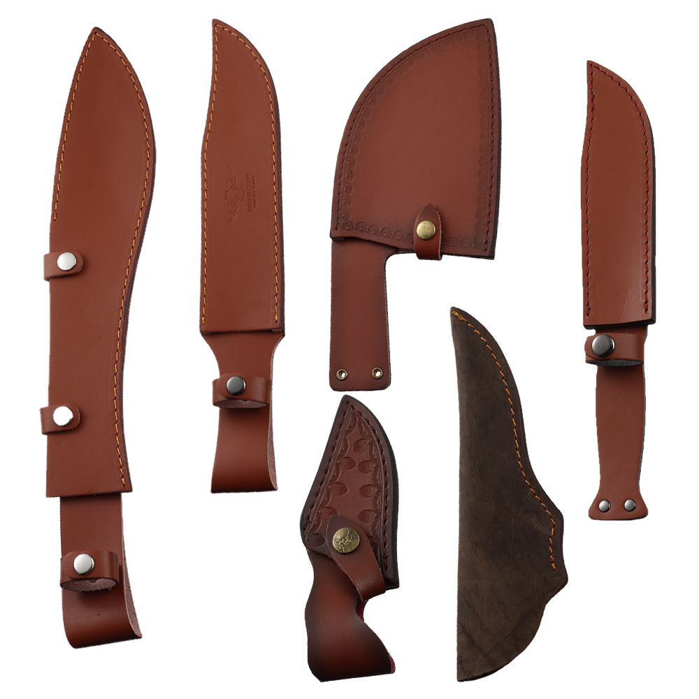 Estojo de Couro Marrom para La - Hunting Knife Outdoor avaliação e preço