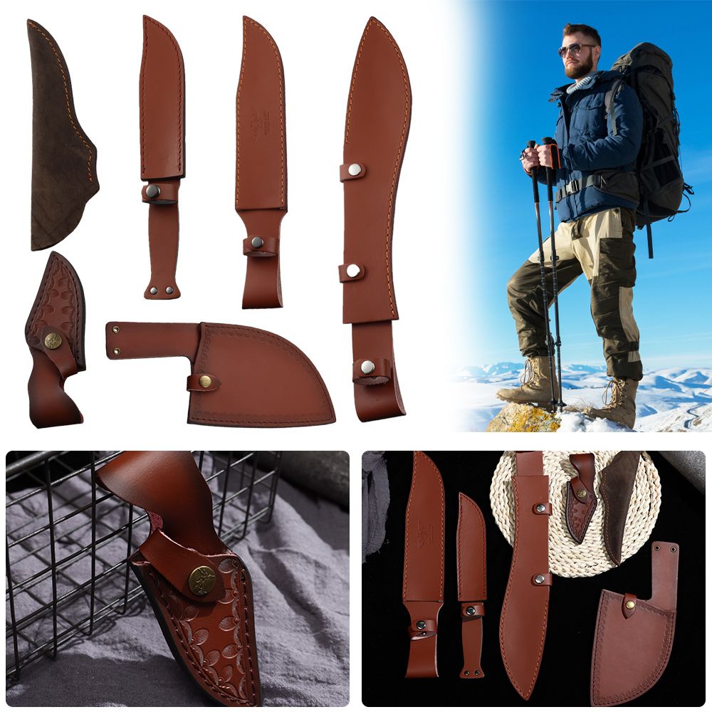 Estojo de Couro Marrom para La - Hunting Knife Outdoor avaliação e preço